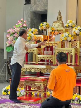 หอการค้าจังหวัดฉะเชิงเทรา ร่วมพิธีเจริญพระพุทธมนต์ เจริญจิตตภาวนา เฉลิมพระเกียรติถวายพระพรชัยมงคลแด่ พระบาทสมเด็จพระเจ้าอยู่หัว และพระบรมวงศานุวงศ์ทุกพระองค์ เนื่องในโอกาสมหามงคลเฉลิมพระชนมพรรษา 6 รอบ 28 กรกฎาคม 2567 วันพฤหัสบดีที่ 28 มีนาคม 2567 เวลา 16.
