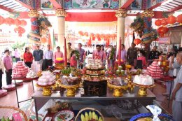 วันพฤหัสบดีที่ 15 กุมภาพันธ์ 2567 เวลา 09.30 น.นายจิตรกร  เผด็จศึก ประธานหอการค้าฯ ร่วมงานตรุษจีนประจำปี 2567 ของศาลเจ้าพ่อหลักเมืองฉะเชิงเทรา ณ ศาลเจ้าพ่อหลักเมือง ฉะเชิงเทรา