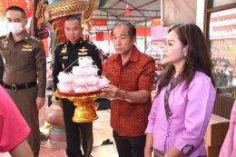 วันพฤหัสบดีที่ 15 กุมภาพันธ์ 2567 เวลา 09.30 น.นายจิตรกร  เผด็จศึก ประธานหอการค้าฯ ร่วมงานตรุษจีนประจำปี 2567 ของศาลเจ้าพ่อหลักเมืองฉะเชิงเทรา ณ ศาลเจ้าพ่อหลักเมือง ฉะเชิงเทรา