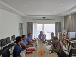 ประธานหอการค้าจังหวัดฉะเชิงเทราและคณะเข้าหารือการจัดจราจร งาน เดิน-วิ่งสมาธิวิสาขะ พุทธะบูชา ถือศีลห้า ลด ละ อบายมุขประจำ อบายมุข ประจำปี 2568 เมื่อวันที่  7 พฤษภาคม 2568