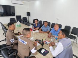 ประธานหอการค้าจังหวัดฉะเชิงเทราและคณะเข้าหารือการจัดจราจร งาน เดิน-วิ่งสมาธิวิสาขะ พุทธะบูชา ถือศีลห้า ลด ละ อบายมุขประจำ อบายมุข ประจำปี 2568 เมื่อวันที่  7 พฤษภาคม 2568
