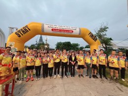 หอการค้าจังหวัดฉะเชิงเทรา จัดกิจกรรม เดิน-วิ่งสมาธิ วิสาขะ พุทธบูชา ถือศีลห้า ลด ละอบายมุข" ประจำปี 2568 ณ สวนสาธารณะเฉลิมพระเกียรติ หน้าวัดโสธรวรารามวรวิหาร อ.เมืองฉะเชิงเทรา โดยได้รับเกียรติจาก นายขจรเกียรติ รักพานิชมณี ผู้ว่าราชการจังหวัดฉะเชิงเทร