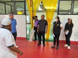 วันพุธที่ 3 เมษายน 2567 เวลา 10:00 น. นายจอมพงษ์ ชูทับทิม เลขาธิการหอการค้าฯ ร่วมตรวจประเมินโรงฆ่าสัตว์เพื่อประกอบการพิจารณาขอรับใบอนุญาตและต่อใบอนุญาตประกอบกิจการค้าสัตว์ ณ อำเภอบางน้ำเปรี้ยว