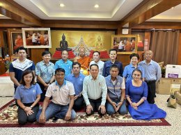 หอการค้าจังหวัดฉะเชิงเทรา ร่วมมอบกระเช้าถวายมุทิตาสักการะแสดงความยินดี พระเทพภาวนาวชิรคุณ วิ.(ศิริวัฒน์ สิริวฑฺฒโน) เจ้าอาวาสวัดโสธรวราราม วรวิหาร เจ้าคณะจังหวัดฉะเชิงเทรา ที่ได้รับพระบัญชาสมเด็จพระสังฆราช แต่งตั้งให้ดำรงตำแหน่ง พระอุปัชฌาย์ วิสามัญ  ในวั