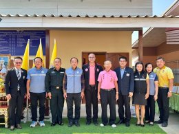 วันพุธที่ 5 กุมภาพันธ์ พ.ศ. 2568 เวลา 13.30 น. ดร.จิตรกร เผด็จศึกประธานและคณะกรรมการหอการค้า ร่วมเป็นเกียรติโครงการ Green Universal Design บ้านที่ปลอดภัยสำหรับเด็ก ณ บ้านเลขที่ 9 ถนนสวนประดู่ ต.บางคล้า อ.บางคล้า จ.ฉะเชิงเทรา  หอการค้าจังหวัดฉะเชิงเทรา สนั