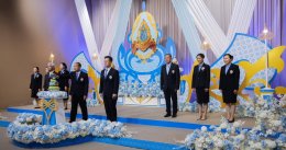 ดร.จิตรกร เผด็จศึก ประธานหอการค้าจังหวัดฉะเชิงเทรา นำคณะบันทึกเทปถวายพระพรเนื่องในโอกาสวันเฉลิมพระชนมพรรษาสมเด็จพระนางเจ้าสิริกิติ์ พระบรมราชินีนาถ พระบรมราชชนนีพันปีหลวง ณ สถานีโทรทัศน์แห่งประเทศไทย จังหวัดจันทบุรี