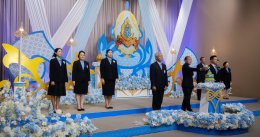 ดร.จิตรกร เผด็จศึก ประธานหอการค้าจังหวัดฉะเชิงเทรา นำคณะบันทึกเทปถวายพระพรเนื่องในโอกาสวันเฉลิมพระชนมพรรษาสมเด็จพระนางเจ้าสิริกิติ์ พระบรมราชินีนาถ พระบรมราชชนนีพันปีหลวง ณ สถานีโทรทัศน์แห่งประเทศไทย จังหวัดจันทบุรี