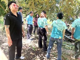 หอการค้าจังหวัดฉะเชิงเทราลงพื้นที่เยี่ยมชมสวนทุเรียน ของเกษตรกรอำเภอท่าตะเกียบ เพื่อส่งเสริมด้านคุณภาพการผลิตและด้านการตลาดแหล่งกระจายผลผลิตสู่ผู้บริโภคอย่างยั่งยืน  เมื่อวันอาทิตย์ที่ 7 มิถุนายน 2568 ณ สวนเกษตรกรลุงชม