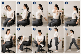 10 ท่ายืดกล้ามเนื้อสำหรับคนนั่งหน้าคอม ช่วยลดอาการปวดเมื่อยทั้งตัว