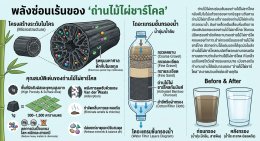 เปลี่ยนน้ำขุ่นให้เป็นน้ำใส ด้วยพลังซ่อนเร้นของ "ถ่านไม้ไผ่ชาร์โคล"