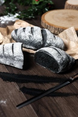 Vegan Fat-Free Charcoal Bread