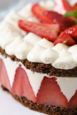 HIGH PROTEIN CHOCOLATE CAKE WITH YOGURT MOUSSE