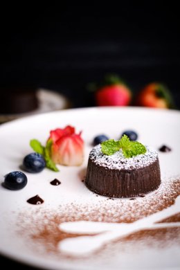 RED BEAN CHOCOLATE LAVA CAKE 