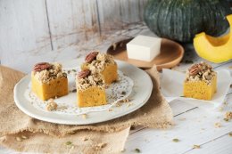 PUMPKIN TOFU CUBIC CAKE 