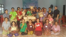 SACICT organized the bamboo weaving craft project 