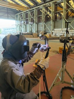 งานโครงการ TET, KAO-HWM Jacket Pipe Replacement Project.