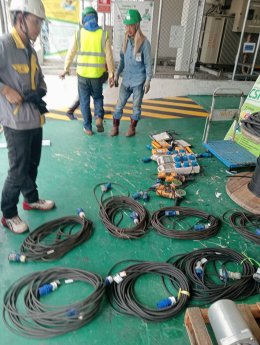งานโครงการ TET, KAO-HWM Jacket Pipe Replacement Project.