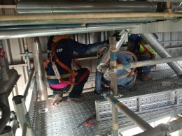 งานโครงการ TET, KAO-HWM Jacket Pipe Replacement Project.