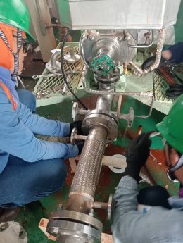 งานโครงการ TET, KAO-HWM Jacket Pipe Replacement Project.