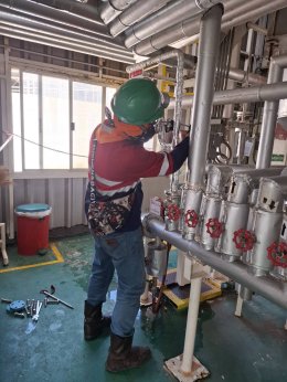 งานโครงการ TET, KAO-HWM Jacket Pipe Replacement Project.