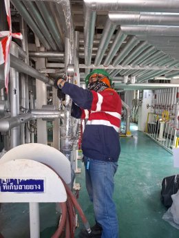 งานโครงการ TET, KAO-HWM Jacket Pipe Replacement Project.