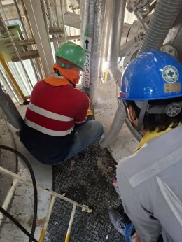 งานโครงการ TET, KAO-HWM Jacket Pipe Replacement Project.