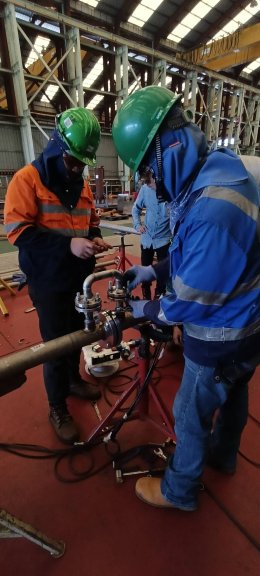 งานโครงการ TET, KAO-HWM Jacket Pipe Replacement Project.