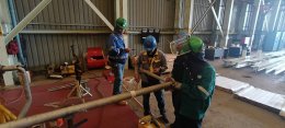 งานโครงการ TET, KAO-HWM Jacket Pipe Replacement Project.