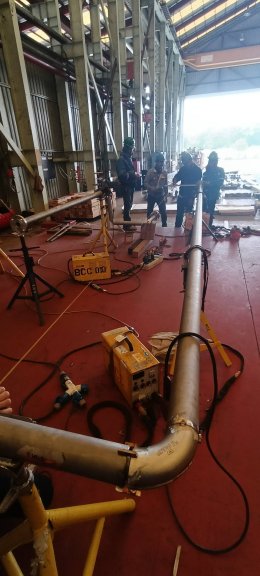 งานโครงการ TET, KAO-HWM Jacket Pipe Replacement Project.