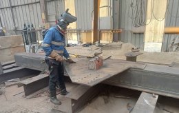 Fabrication and Pre-assembly Through Truss Bridge (TT) span 35m Wt. 95,000 kgs.