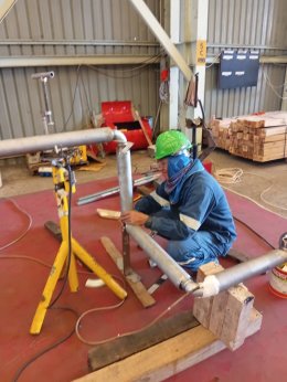 งานโครงการ TET, KAO-HWM Jacket Pipe Replacement Project.