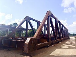 Fabrication and Pre-assembly Through Truss Bridge (TT) span 35m Wt. 95,000 kgs.