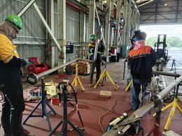 งานโครงการ TET, KAO-HWM Jacket Pipe Replacement Project.
