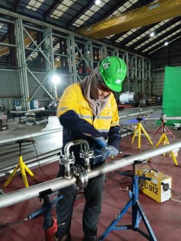 งานโครงการ TET, KAO-HWM Jacket Pipe Replacement Project.