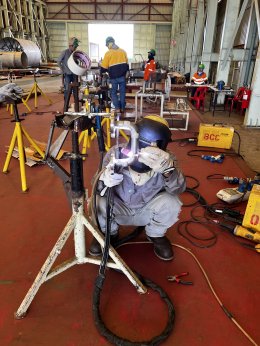 งานโครงการ TET, KAO-HWM Jacket Pipe Replacement Project.