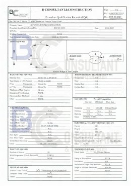 Welding Procedure Specification (WPS)