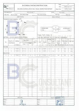 Welding Procedure Specification (WPS)