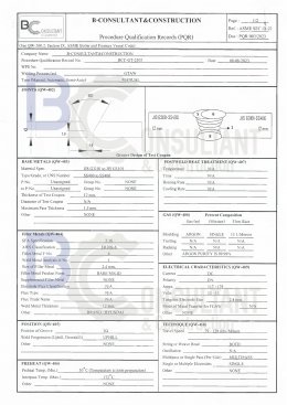 Welding Procedure Specification (WPS)