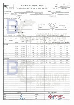 Welding Procedure Specification (WPS)