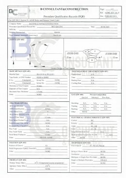 Welding Procedure Specification (WPS)