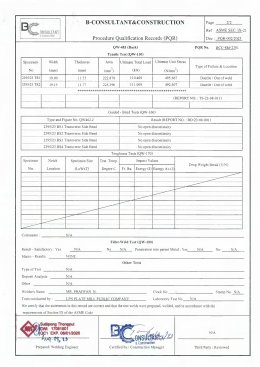 Welding Procedure Specification (WPS)