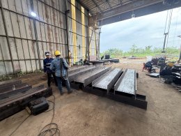 Fabrication and Pre-assembly Through Truss Bridge (TT) span 35m Wt. 95,000 kgs.