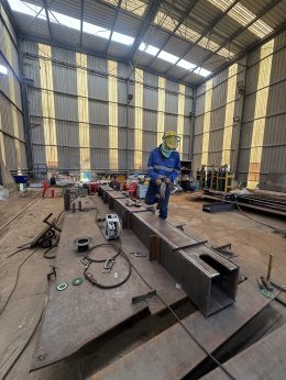 Fabrication and Pre-assembly Through Truss Bridge (TT) span 35m Wt. 95,000 kgs.