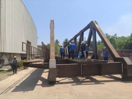 Fabrication and Pre-assembly Through Truss Bridge (TT) span 35m Wt. 95,000 kgs.
