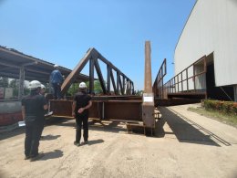 Fabrication and Pre-assembly Through Truss Bridge (TT) span 35m Wt. 95,000 kgs.