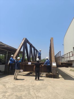 Fabrication and Pre-assembly Through Truss Bridge (TT) span 35m Wt. 95,000 kgs.