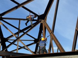 Pre assembly prototype High Voltage Electric Towers DEMCO Lopburi