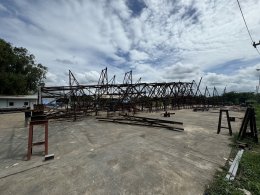 Pre assembly prototype High Voltage Electric Towers DEMCO Lopburi