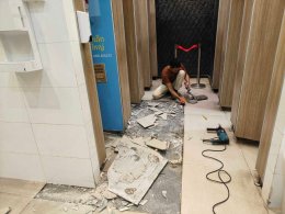 Bathroom Tile Replacement Project at Central Pattana, Hatyai