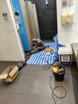 Bathroom Tile Replacement Project at Central Pattana, Hatyai